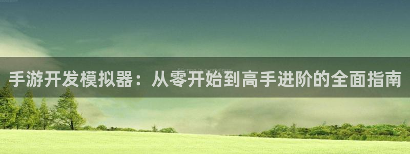 恩佐娱乐1：手游开发模拟器：从零开始到高手进阶的全面指南