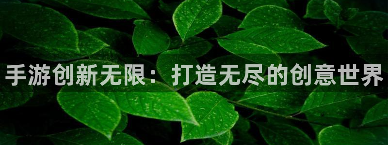 恩佐娱乐登陆：手游创新无限：打造无尽的创意世界