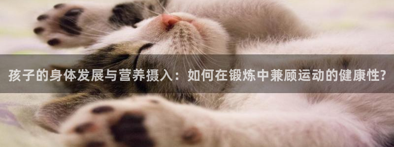 bbin视讯游戏平台：孩子的身体发展与营养摄入：如何在锻炼中兼顾运动的健康性?